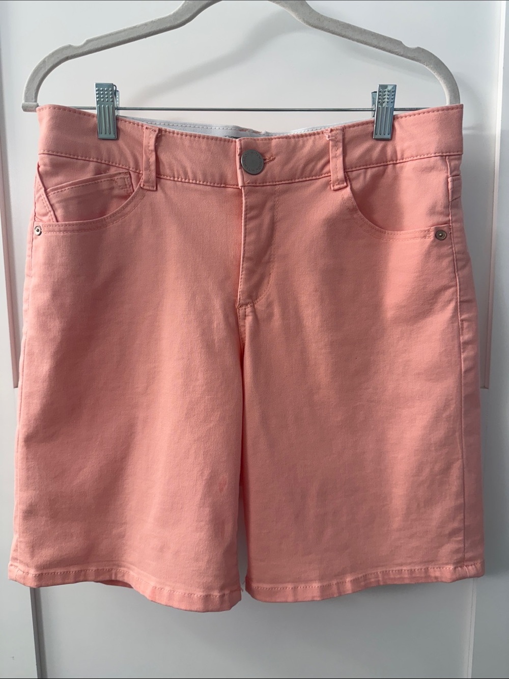 Wit & Wisdom 'Ab'solution Mid-Rise Stretch Twill Bermuda Shorts